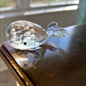 Swarovski Crystal Whale Figurine